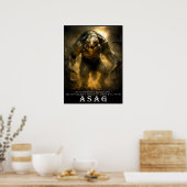 Oude Beest & Wezens: Asag Poster (Keuken)