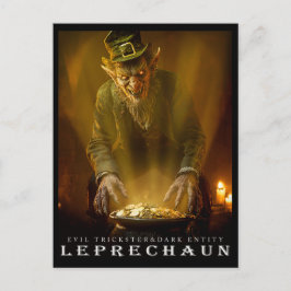 Oude Beest & Wezens: De Leprechaun Ansichtkaart Briefkaart