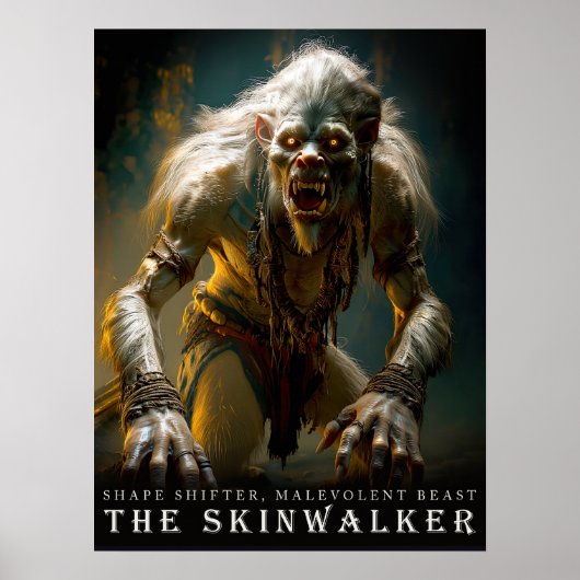 Oude Beest & Wezens: De Skinwalker Poster (Voorkant)