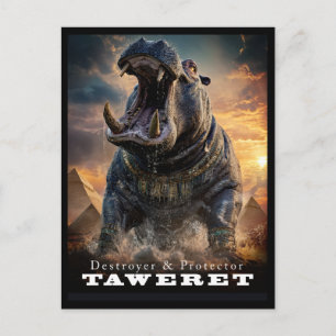 Oude Beest & Wezens: Taweret Ansichtkaart Briefkaart