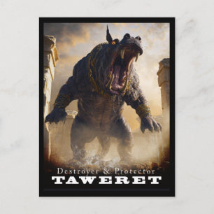 Oude Beest & Wezens: Taweret Ansichtkaart II Briefkaart