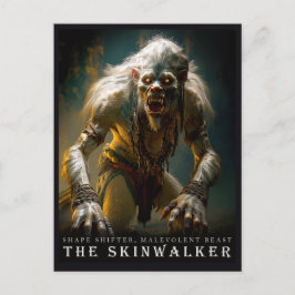 Oude Beesten & Wezens: De Skinwalker Ansichtkaart Briefkaart