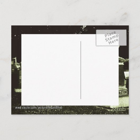 Oude Begraafplaats (2) Briefkaart (Achterkant)