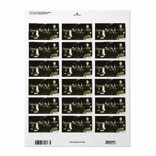 Oude Begraafplaats (2) Etiket (Full Sheet)