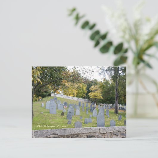 Oude begraafplaats briefkaart (Staand voorkant)