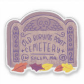 Oude begraafplaats van Salem Sticker (Voorkant)