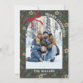 Oude Behang Foto Prettig Kerst Kaart (Voorkant)