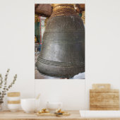 Oude Bel In Tempel Poster (Keuken)