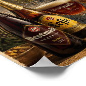 Oude Belgische Kanaal Bier Reisposter Poster (Hoek)