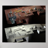 Oude Bench - nieuwe tools Poster (Voorkant)