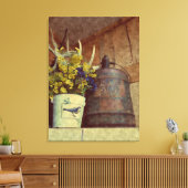Oude Benzineblik Canvas Afdruk (Insitu (Woonkamer))