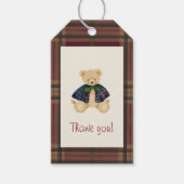 Oude berenbedankingskaart  cadeaulabel (Voorkant)