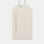 Oude berenbedankingskaart  cadeaulabel (Achterkant)