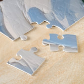 Oude berggeit op Bevroren Kerstmis Bergkam Legpuzzel (Zijkant)