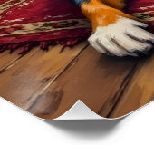 Oude Berghond Knus Kerst Kabinet Perfect Poster (Hoek)