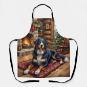 Oude Berghond Knus Kerst Kabinet Schort (Voorkant)
