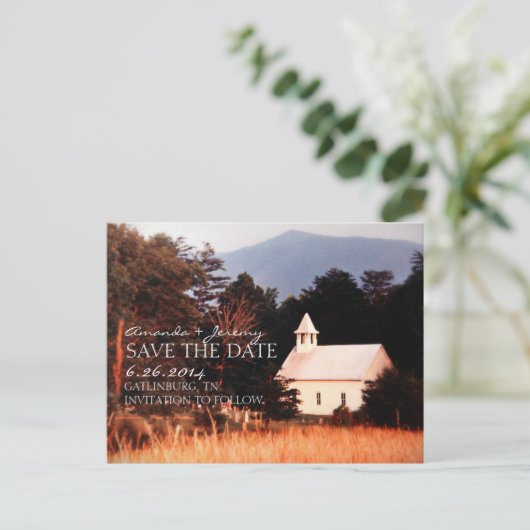 Oude Bergkerk Red de datum Aankondigingskaart (Staand voorkant)