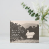 Oude  Bergkerk Save the Date Aankondigingskaart (Staand voorkant)