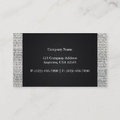 Oude berichten visitekaartje (Achterkant)