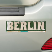 Oude Berlijnse Reisposter Bumpersticker (Op auto)