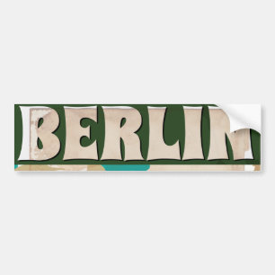 Oude Berlijnse Reisposter Bumpersticker
