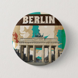 Oude Berlijnse Reisposter Ronde Button 5,7 Cm