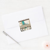Oude Berlijnse Reisposter Vierkante Sticker (Envelop)
