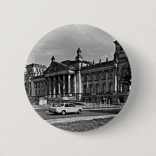 Oude Berlijnse Rijksdag parlementsgebouw Muis Pa Ronde Button 5,7 Cm