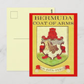Oude Bermuda Wapen Postkaart (Voorkant / Achterkant)