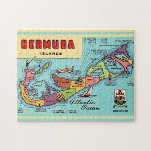 Oude Bermudakaart Legpuzzel