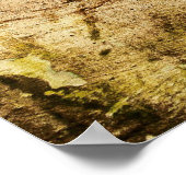 Oude beschadigde wandachtergrond abstract, gerijpt poster (Hoek)
