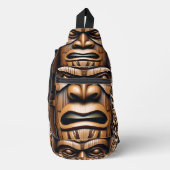 Oude Beschermers: Tiki Houten Kunst Sling Bag (Voorkant)