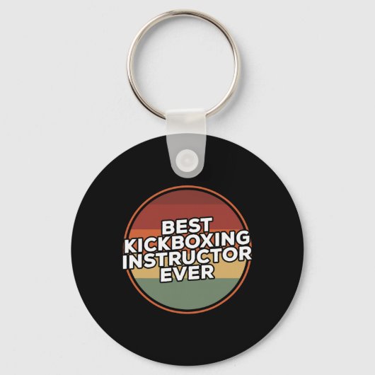 Oude Beste Kickboksinstructeur Ooit Training Sleutelhanger (Voorkant)