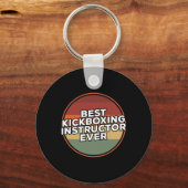 Oude Beste Kickboksinstructeur Ooit Training Sleutelhanger (Voorkant)
