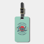Oude Beste Papa Ooit Naam Bagagelabel (Voorkant verticaal)