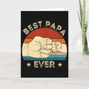 Oude Beste Papa Ooit Vuiststoot Grappige Opa Dik Kaart