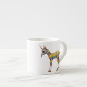 Oude Bestiary Rainbow Unicorn Espresso Kop (Voorkant rechts)