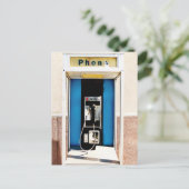 Oude Betaaltelefoon Briefkaart (Staand voorkant)