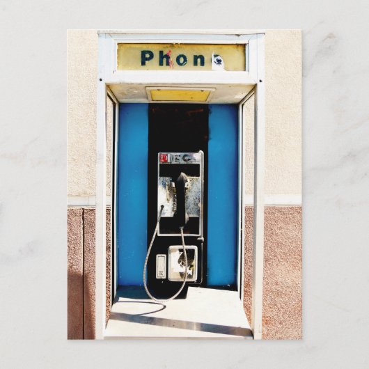 Oude Betaaltelefoon Briefkaart (Voorkant)