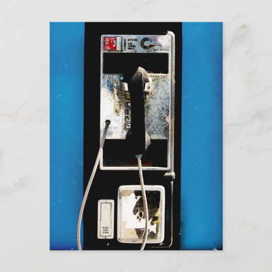 Oude Betaaltelefoon Briefkaart (Voorkant)