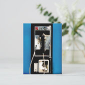 Oude Betaaltelefoon Briefkaart (Staand voorkant)