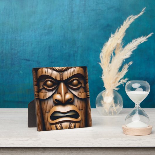 Oude Bewakers: Tiki Wood Art Fotoplaat (Insitu)