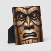 Oude Bewakers: Tiki Wood Art Fotoplaat (Voorkant)