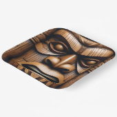 Oude Bewakers: Tiki Wood Art Papieren Bordje (Gebogen)
