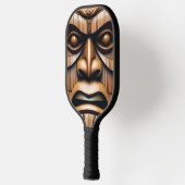 Oude Bewakers: Tiki Wood Art Pickleball Paddle (Links)