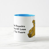 Oude, bewerkte Mok van Teddy Bear (Midden)