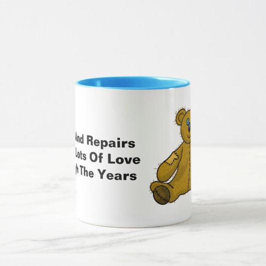 Oude, bewerkte Mok van Teddy Bear (Midden)