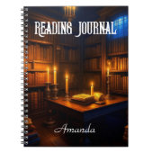 Oude Bibliotheek donkere stemming lezen Notitieboek (Voorkant)