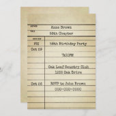 Oude bibliotheek Kaart 58e verjaardag (Voorkant / Achterkant)