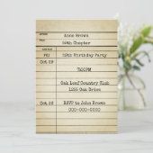 Oude bibliotheek Kaart 59e verjaardag (Staand voorkant)